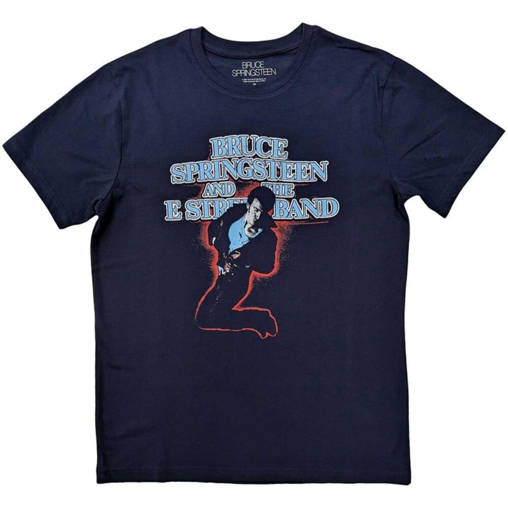 Bruce Springsteen Unisex Adult The E-Street Band T-Shirt / Navy Blue